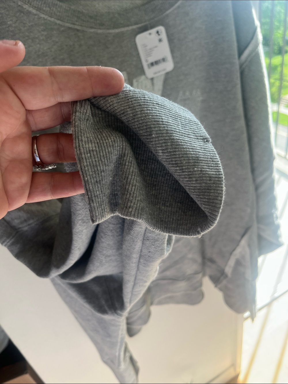 We The Free Gray New York City Scoop Neck Pullover, NWT - Picture 3 of 5